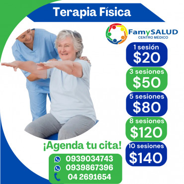 Las terapias físicas ayudan a la recuperación muscular después de alguna enfermedad o lesión, agenda tu cita con nuestro fisioterapeúta para que te sientas mejor.