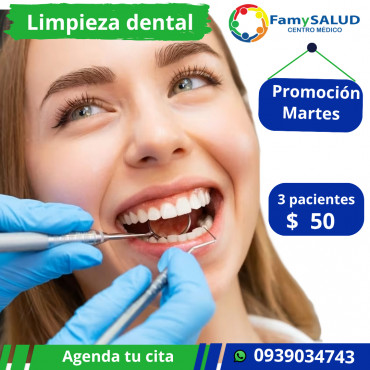 ¡Sonrisas limpias para toda la familia! ¡Una familia con sonrisas sanas es una familia feliz!