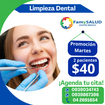 ¡Sonrisas limpias para toda la familia! ¡Una familia con sonrisas sanas es una familia feliz!