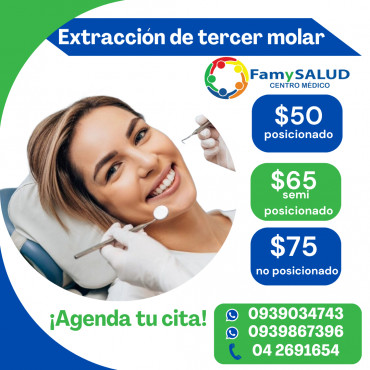 Los terceros molares pueden causar dolor, infecciones o desplazamiento de otros dientes si no tienen suficiente espacio para salir correctamente.