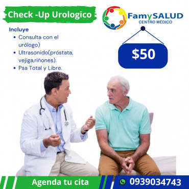 Cuida tu salud masculina, aprovecha nuestros paquetes, no esperes más