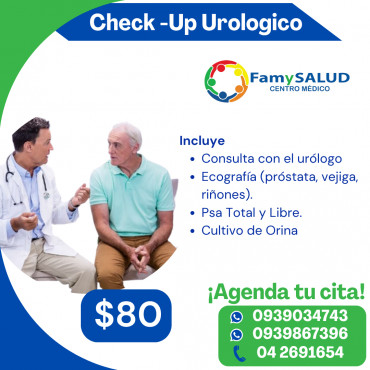 Cuida tu salud masculina, aprovecha nuestros paquetes, no esperes más