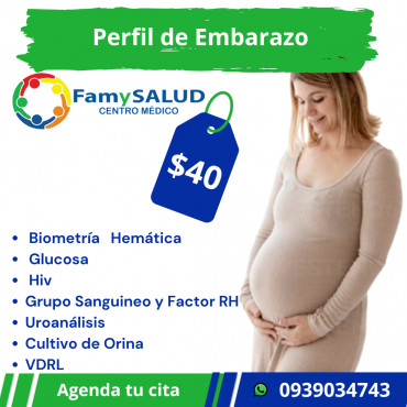 Nuestro perfil de exámenes de embarazo incluye todo lo que necesitas saber en esta etapa tan especial.