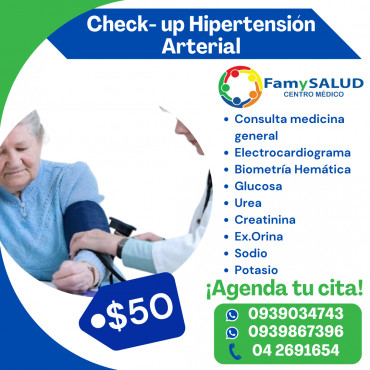 La hipertensión aumenta el riesgo de enfermedades cardíacas, accidentes cerebrovasculares y problemas renales, realízate tus controles periódicamente